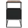 Fekete szerelt fa kisasztal 55 x 36 x 59,5 cm