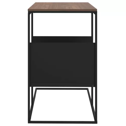 Fekete szerelt fa kisasztal 55 x 36 x 59,5 cm
