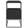 Fekete szerelt fa kisasztal 55x36x59,5 cm