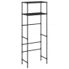 2 szintes fekete vas WC feletti tárolóállvány 53,5x28x143 cm
