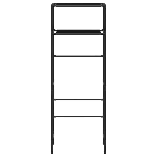 2 szintes fekete vas WC feletti tárolóállvány 53,5x28x143 cm