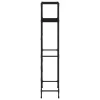 2 szintes fekete vas WC feletti tárolóállvány 53,5x28x143 cm