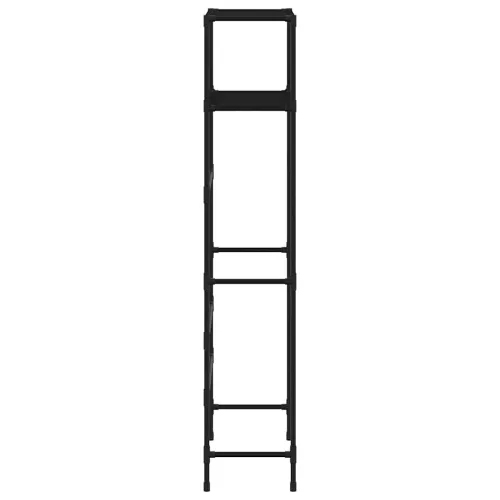 2 szintes fekete vas WC feletti tárolóállvány 53,5x28x143 cm