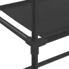 2 szintes fekete vas WC feletti tárolóállvány 53,5x28x143 cm