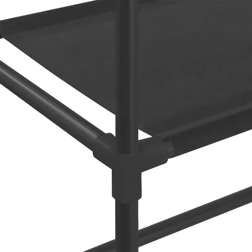 2 szintes fekete vas WC feletti tárolóállvány 53,5x28x143 cm