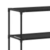 2 szintes fekete vas WC feletti tárolóállvány 53,5x28x143 cm