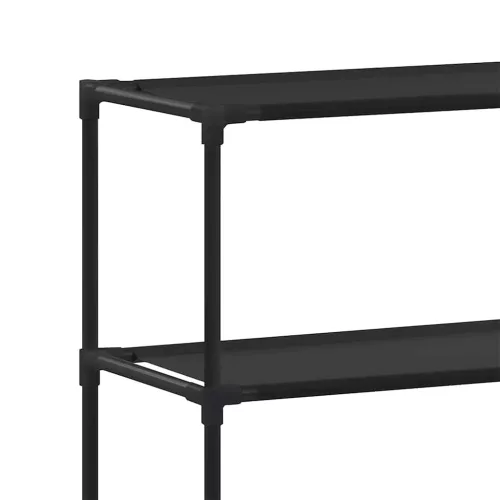 2 szintes fekete vas WC feletti tárolóállvány 53,5x28x143 cm