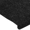 15 db antracitszürke öntapadó lépcsőszőnyeg 65x24,5x3,5 cm