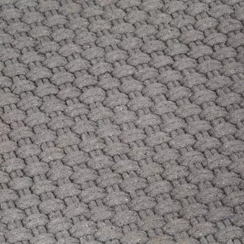 Négyszögletes szürke pamut szőnyeg 160x230 cm