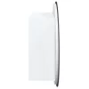Fehér fürdőszobai szekrény kerek tükörrel/LED-del 40x40x17,5 cm