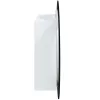 Fehér fürdőszobai szekrény kerek tükörrel/LED-del 54x54x17,5 cm