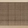 Barna tömör fenyő/természetes rattan tálalószekrény 60x30x70cm