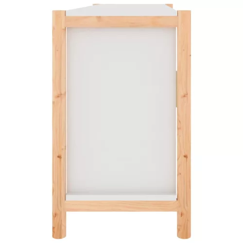 Fehér szerelt fa tálalószekrény 107 x 38 x 60 cm