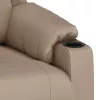 Kávészínű műbőr dönthető fotel