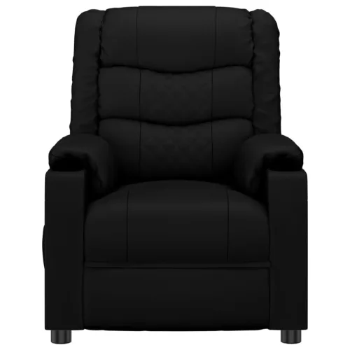 Fekete műbőr masszázsfotel