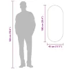 Aranyszínű ovális falitükör 100x45 cm