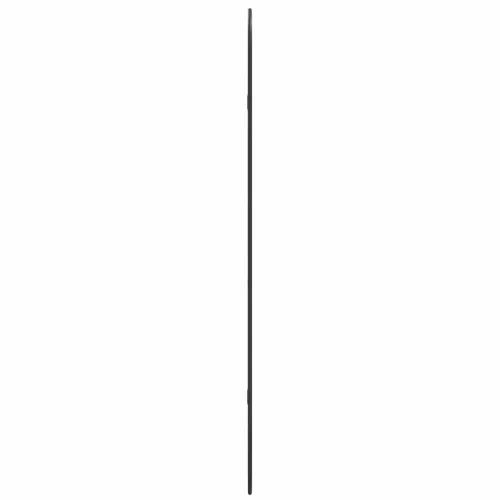 Fekete ovális falitükör 100x45 cm