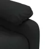Fekete szövet dönthető fotel