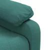 Sötétzöld szövet dönthető fotel