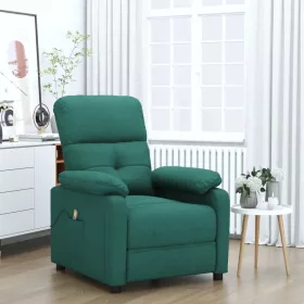 Sötétzöld szövet masszázsfotel