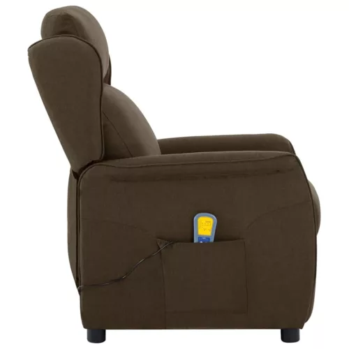 Masszázsszék Barna 67.5 x 93.5 x 101.5 cm Textil és Hab