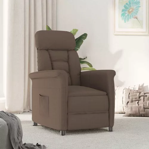 Fotel fekete sötétbarna 70.5 x 96.5 x 95 cm szövet