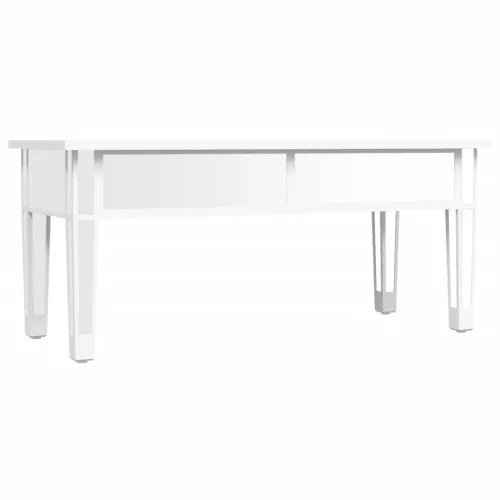 Tükrös szerelt fa és üveg dohányzóasztal 106 x 45 x 45 cm
