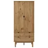 OTTA tömör fenyőfa gardrób 76,5 x 53 x 172 cm