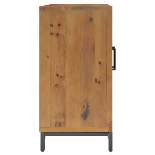 Barna tömör fenyőfa tálalószekrény 75x35x70 cm