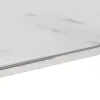 Ezüstszínű rozsdamentes acél és edzett üveg dohányzóasztal