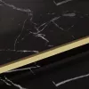 Aranyszínű rozsdamentes acél és edzett üveg dohányzóasztal
