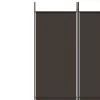 5 paneles barna szövet paraván 250 x 220 cm