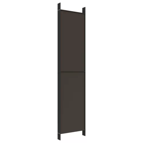 6 paneles barna szövet paraván 300 x 220 cm
