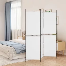 Fehér 3 paneles szövetparaván 150x180 cm