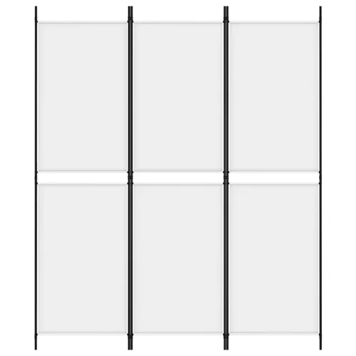 Fehér 3 paneles szövetparaván 150x180 cm