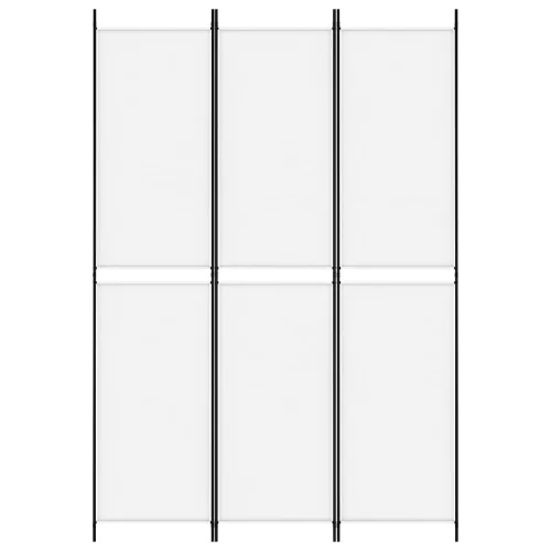 Fehér 3 paneles szövetparaván 150x220 cm