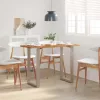 Tömör akácfa étkezőasztal 110 x 50 x 76 cm