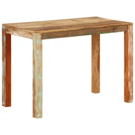   Tömör újrahasznosított fa étkezőasztal 110 x 55 x 76 cm
