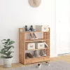 Tömör diófa cipőállvány fiókkal 70 x 27 x 81 cm
