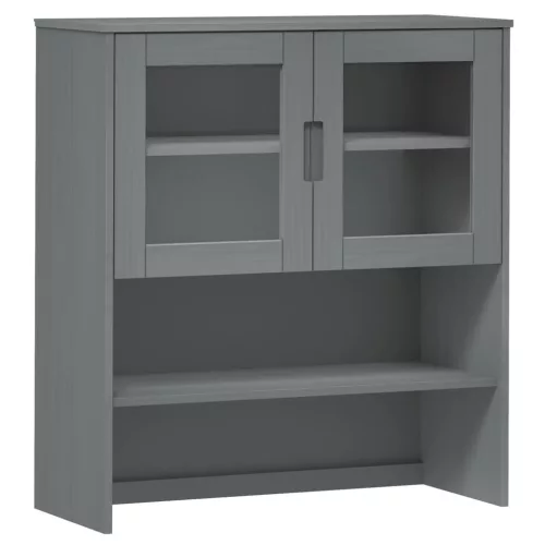MOLDE szürke tömör fenyőfa felső szekrény 90 x 35 x 100 cm