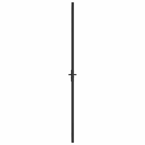 Fekete ESG üveg és alumínium beltéri ajtó 76 x 201,5 cm