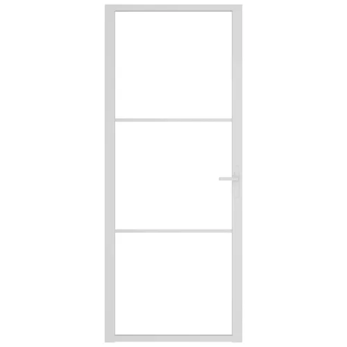 Fehér ESG üveg és alumínium beltéri ajtó 83 x 201,5 cm