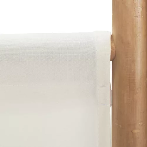 5 paneles összecsukható bambusz és vászon térelválasztó 200 cm