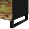 Tömör újrahasznosított és szerelt fa dohányzóasztal 80x50x40 cm