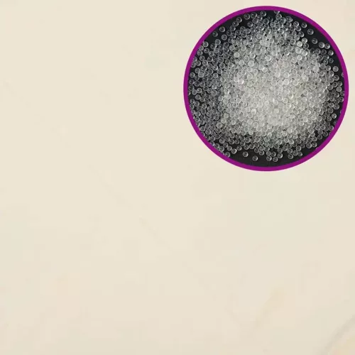 Világos krémszínű szövet súlyozott takaró 138 x 200 cm 10 kg