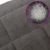 Szürke szövet súlyozott takaró huzattal 138 x 200 cm 6 kg