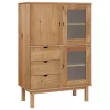 OTTA tömör fenyőfa magasszekrény 85 x 43 x 125 cm