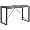 Tömör újrahasznosított fa étkezőasztal 120 x 55 x 76 cm