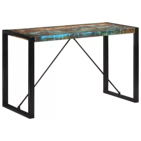   Tömör újrahasznosított fa étkezőasztal 120 x 55 x 76 cm