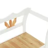 Fehér tömör fenyőfa pad 107 x 45 x 75,5 cm